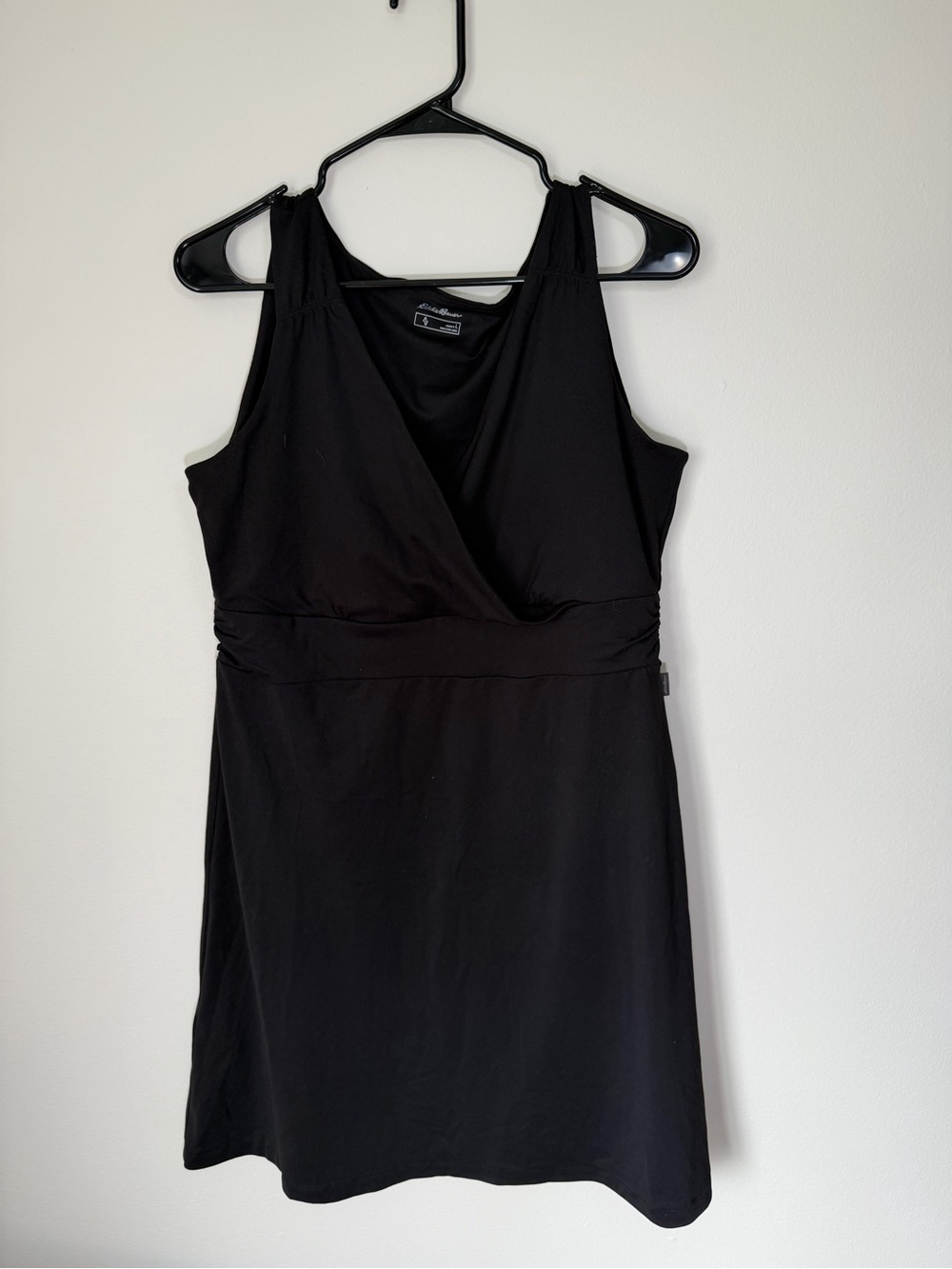 Eddie Bauer Black Sleeveless V-Neck Mini Dress